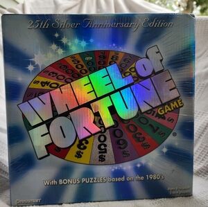 Wheel of Fortune Board Game – 25th Silver Anniversary Edition – Pressman 2007 –